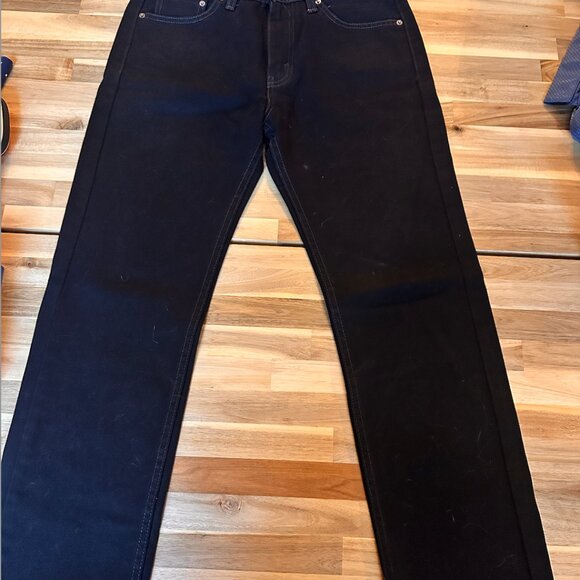 Men's Levis 505 Black Jeans - like new! W30 L32 - Picture 3 of 3